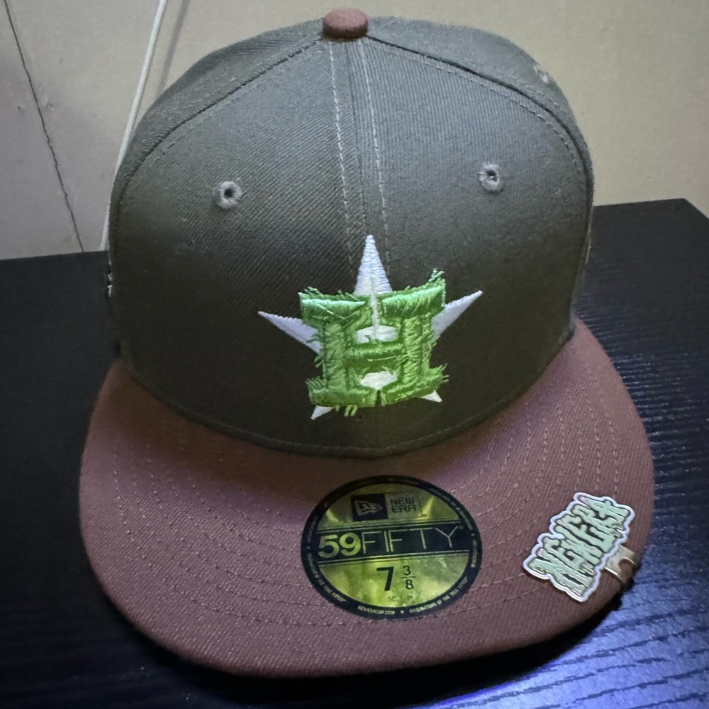 New Era Green and Brown Cap
